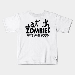 Zombies Hate Fast Food Kids T-Shirt